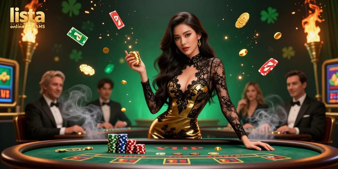 Vivi il gioco ad alta posta nei lista casino online non AAMS con un elegante gioco di baccarat e fiche dorate.