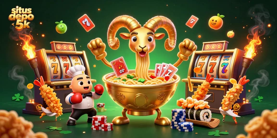 Memainkan permainan di situs depo 5k dengan slot yang menarik dan pembayaran tinggi.