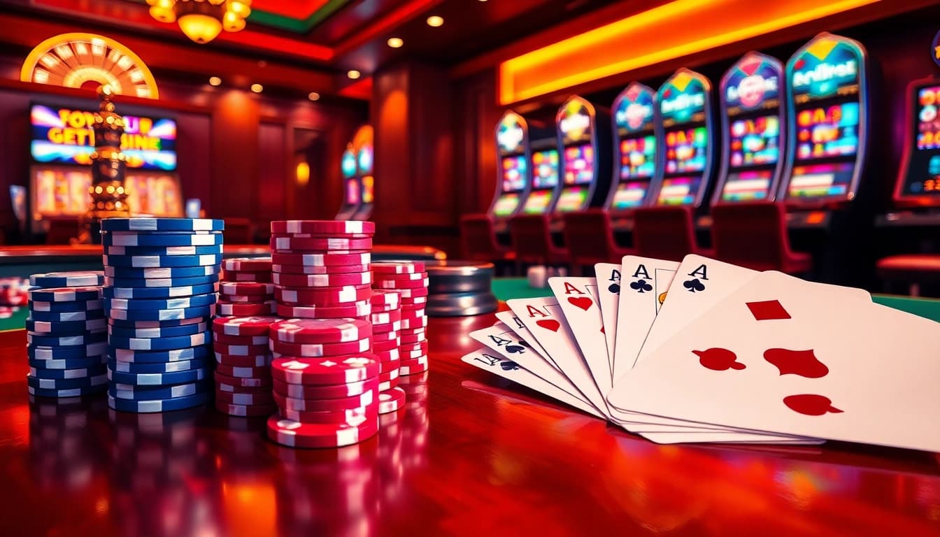 Tham gia cùng hành động tại https://luck8.com với cảnh casino hấp dẫn có roulette và poker.