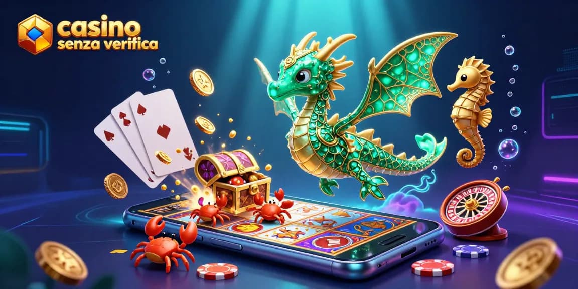Vivi l'emozione al casino senza verifica con la nostra straordinaria illustrazione di gioco subacqueo.