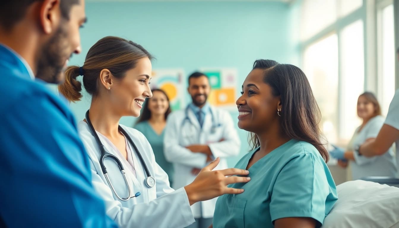 Enhancing health through compassionate care in a vibrant healthcare setting.