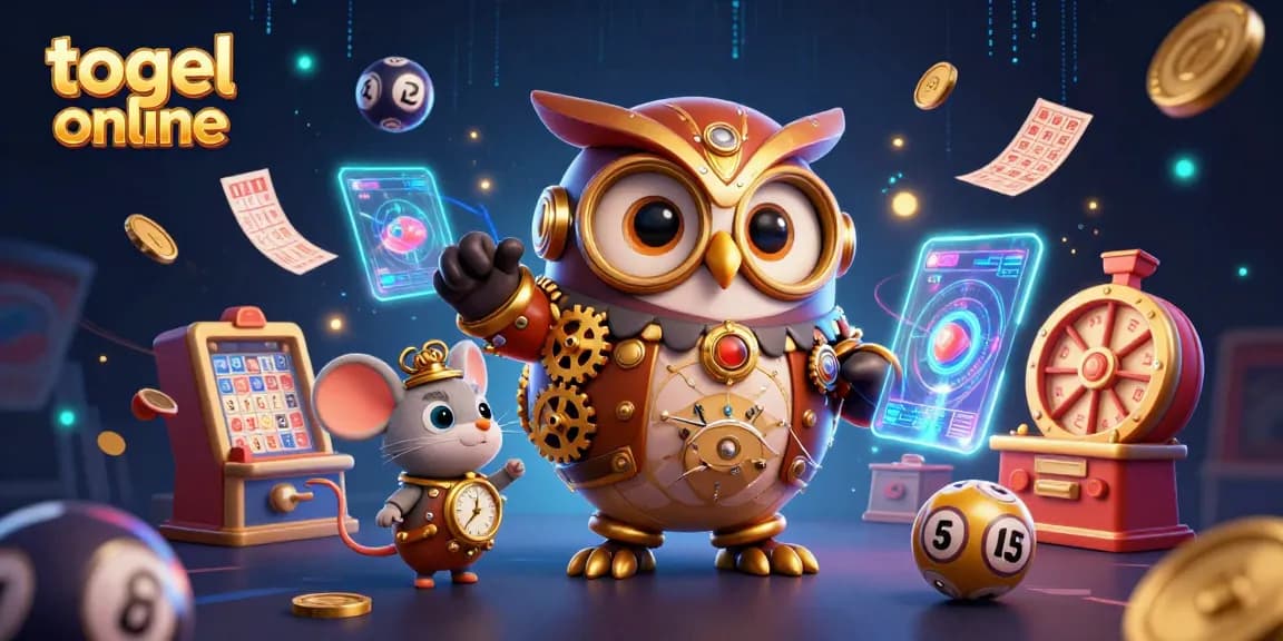 Menang besar di togel online dengan simbol keberuntungan dan elemen lotere yang menakjubkan