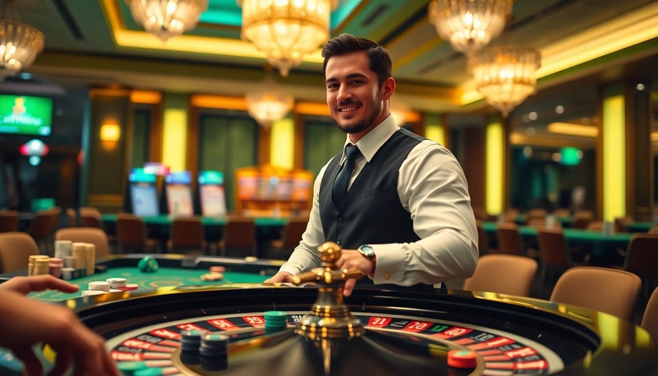 PLANET77 menawarkan pengalaman kasino menarik dengan dealer yang ramah dan meja roulette.
