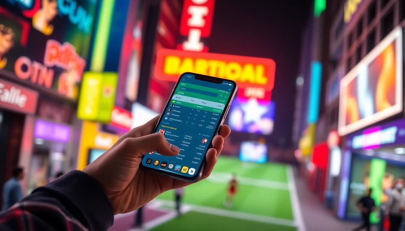 View a dynamic interface of sports betting apps India showcasing diverse betting options on a smartphone.
