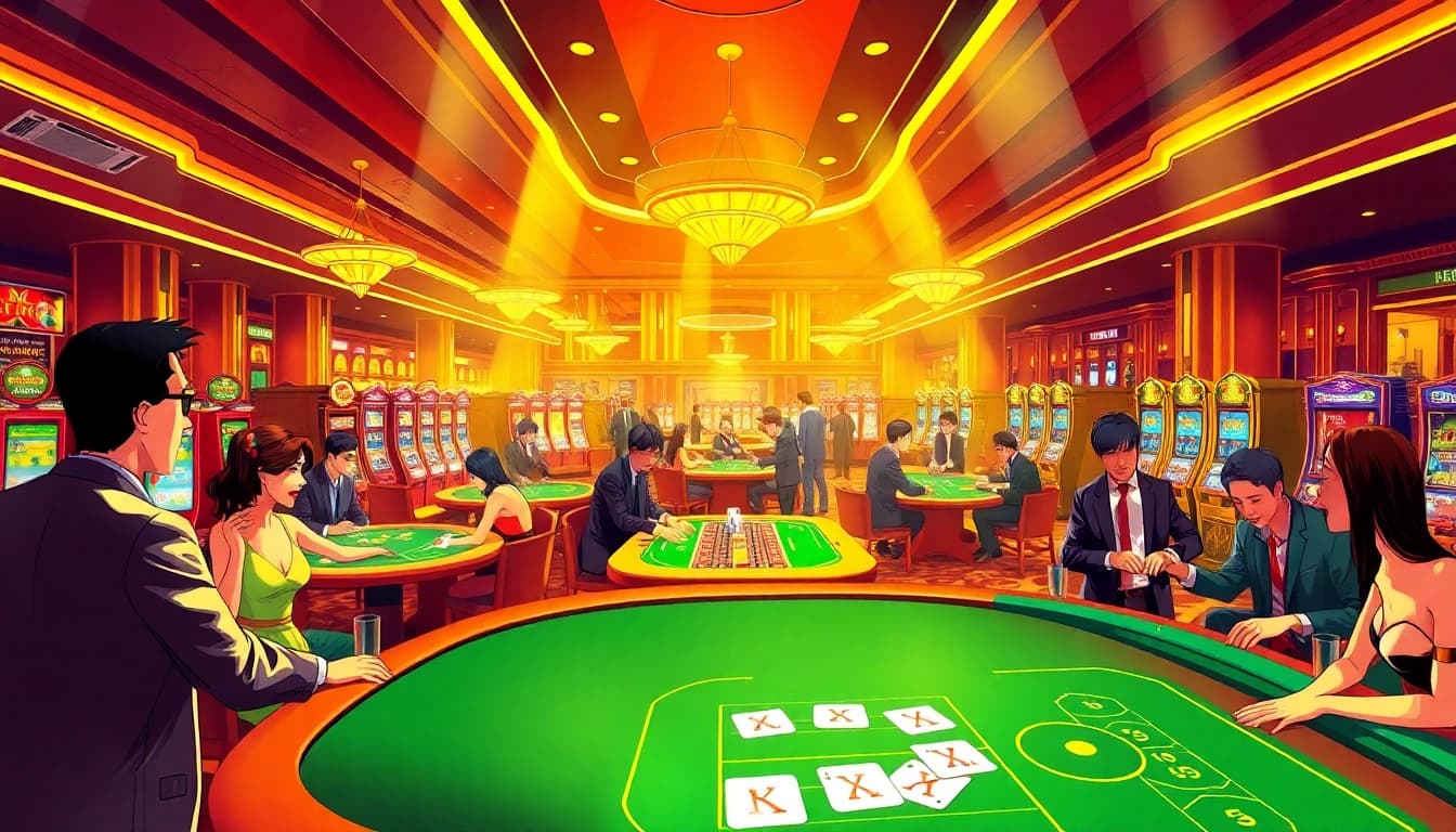 Nếu như vậy bám vào đây enhances the excitement of players at a luxury casino table game.
