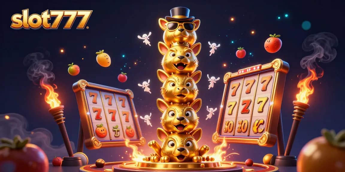 Spin the reels on slot777 with a vibrant 3D cartoon totem and dynamic game elements!