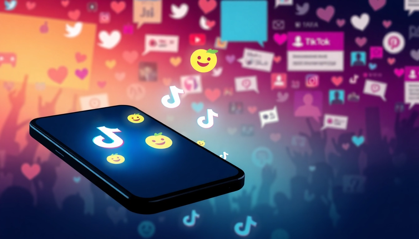 Discover the vibrant tiktok emojis displayed on a smartphone enhancing online interactions.