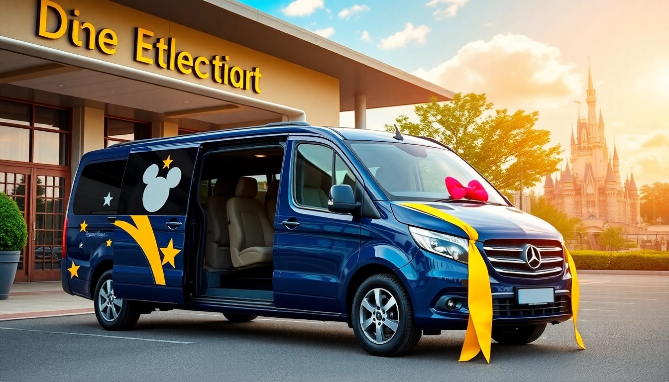 Transfer vehicle at Beauvais Airport to Disney Transfer, welcoming travelers for an enchanting adventure.