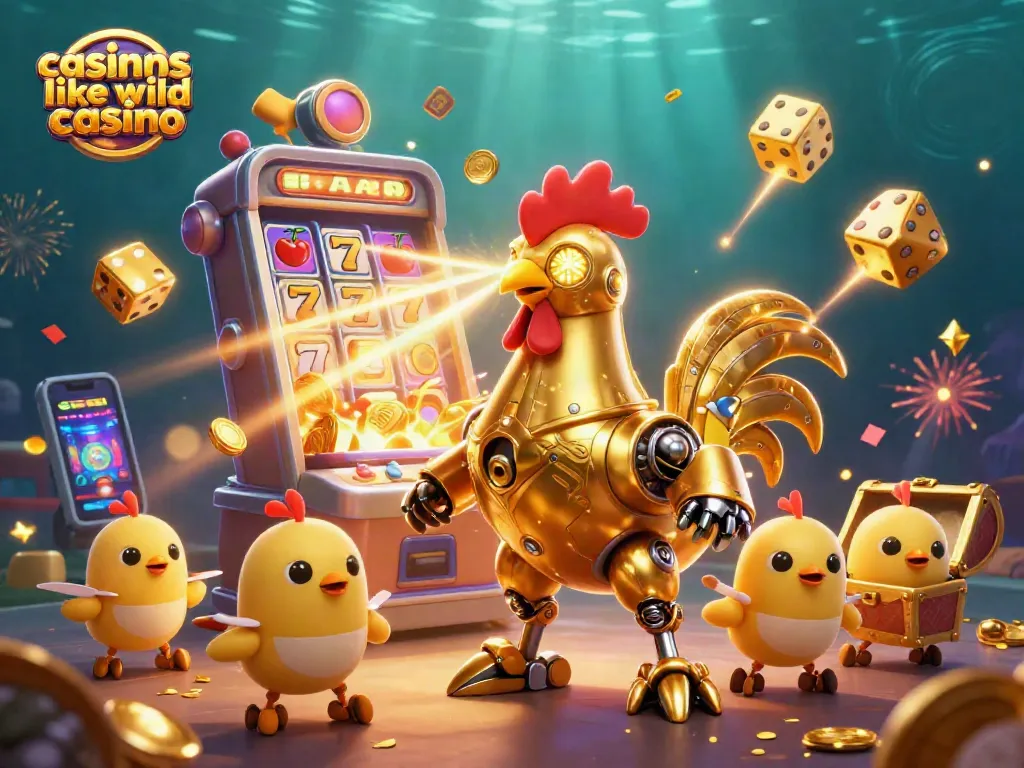 Experience gaming excitement with futuristic characters in casinos like Wild Casino.