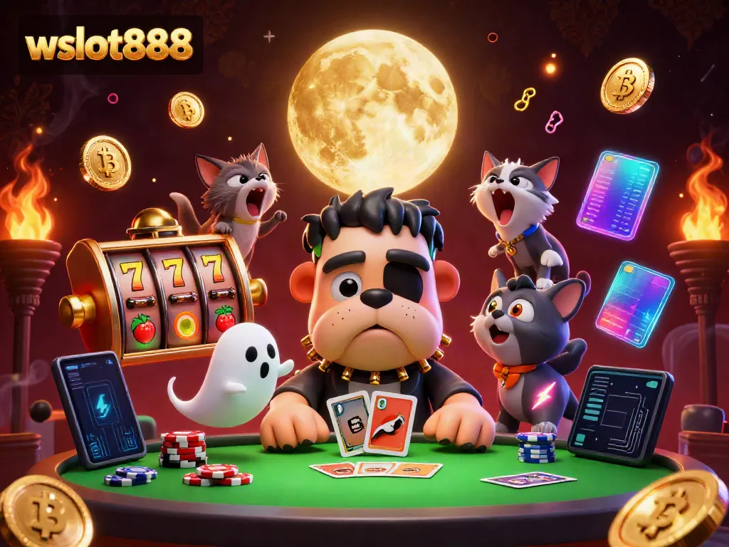 Menangkan hadiah jackpot dengan wslot888 bersama karakter kasino unik dan elemen slot seru.
