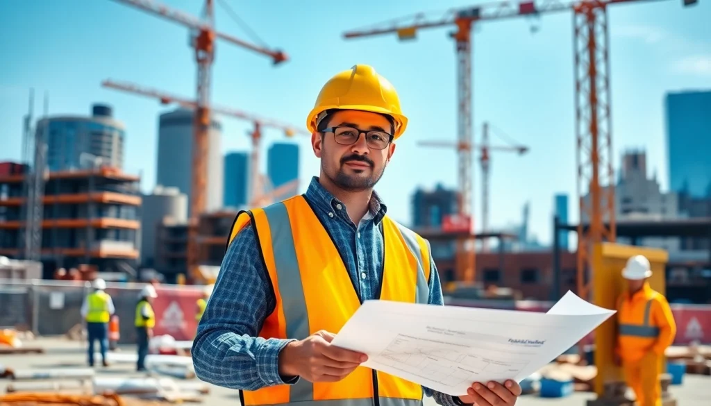 Showcasing a skilled Manhattan General Contractor on site, emphasizing professionalism and construction expertise.