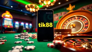 Trải nghiệm sự phấn khích của Tik88 với các yếu tố casino sôi động và giao diện ứng dụng tinh tế.