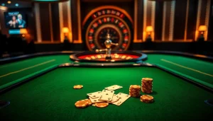 SODO66 casino scene showcasing an inviting poker table with players enjoying their game.