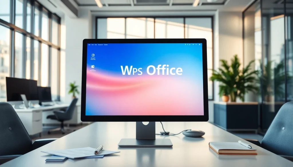 现代办公环境中的 WPS Office 软件界面。