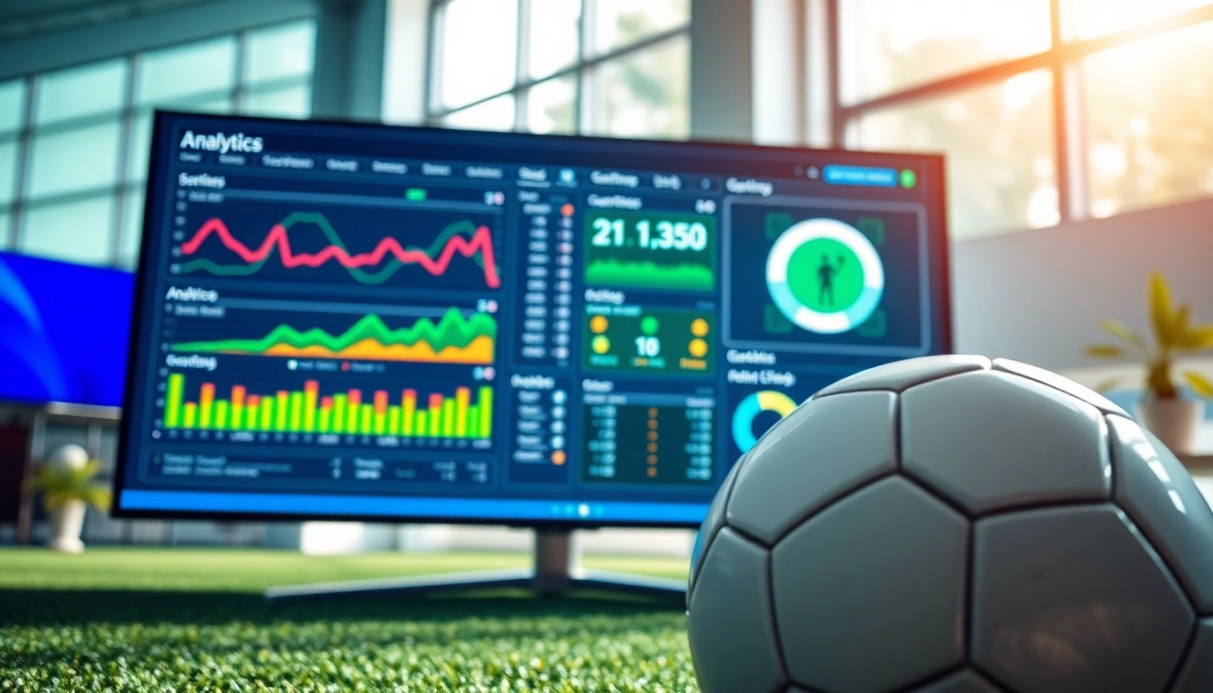 View of a sports analytics screen with real-time updates on บ้านผลบอล888, showcasing dynamic soccer statistics.