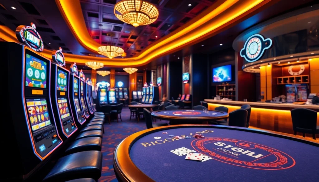 Pinco Casino xos geldin bonusu ilə bonus imkanlarını təqdim edən müasir kazino görüntüsü.