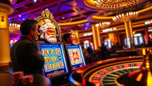 Putar gulungan mesin slot Olympus 1000 yang menampilkan Zeus dan warna-warna cerah.