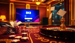 Experience secure bk8 login while enjoying vibrant casino action with poker and roulette.