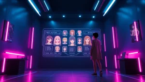 Experience interactive NSFW character AI with customizable avatars in a futuristic setting.