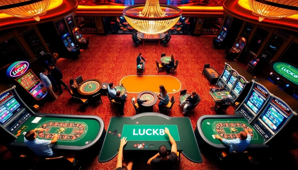 Chơi các trò casino thú vị tại LUCK8 với bàn chơi sống động và các hoạt động cá cược hấp dẫn.