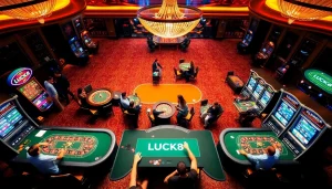 Chơi các trò casino thú vị tại LUCK8 với bàn chơi sống động và các hoạt động cá cược hấp dẫn.