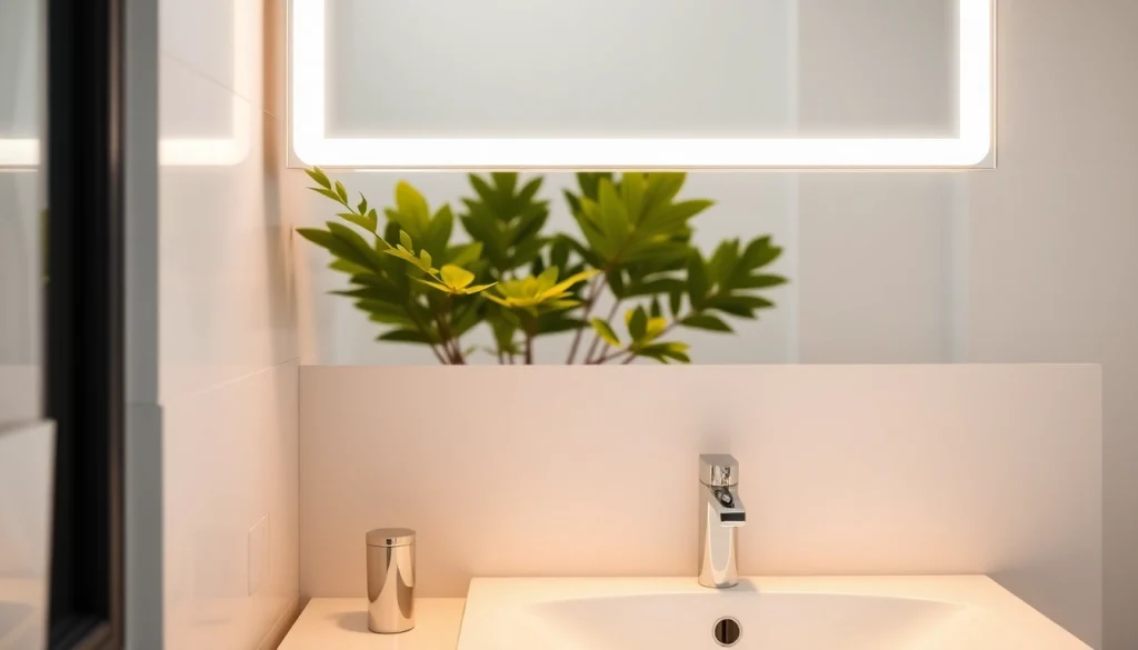 Enhance your bathroom with a stylish mirror light mirror that reflects elegance and warmth.