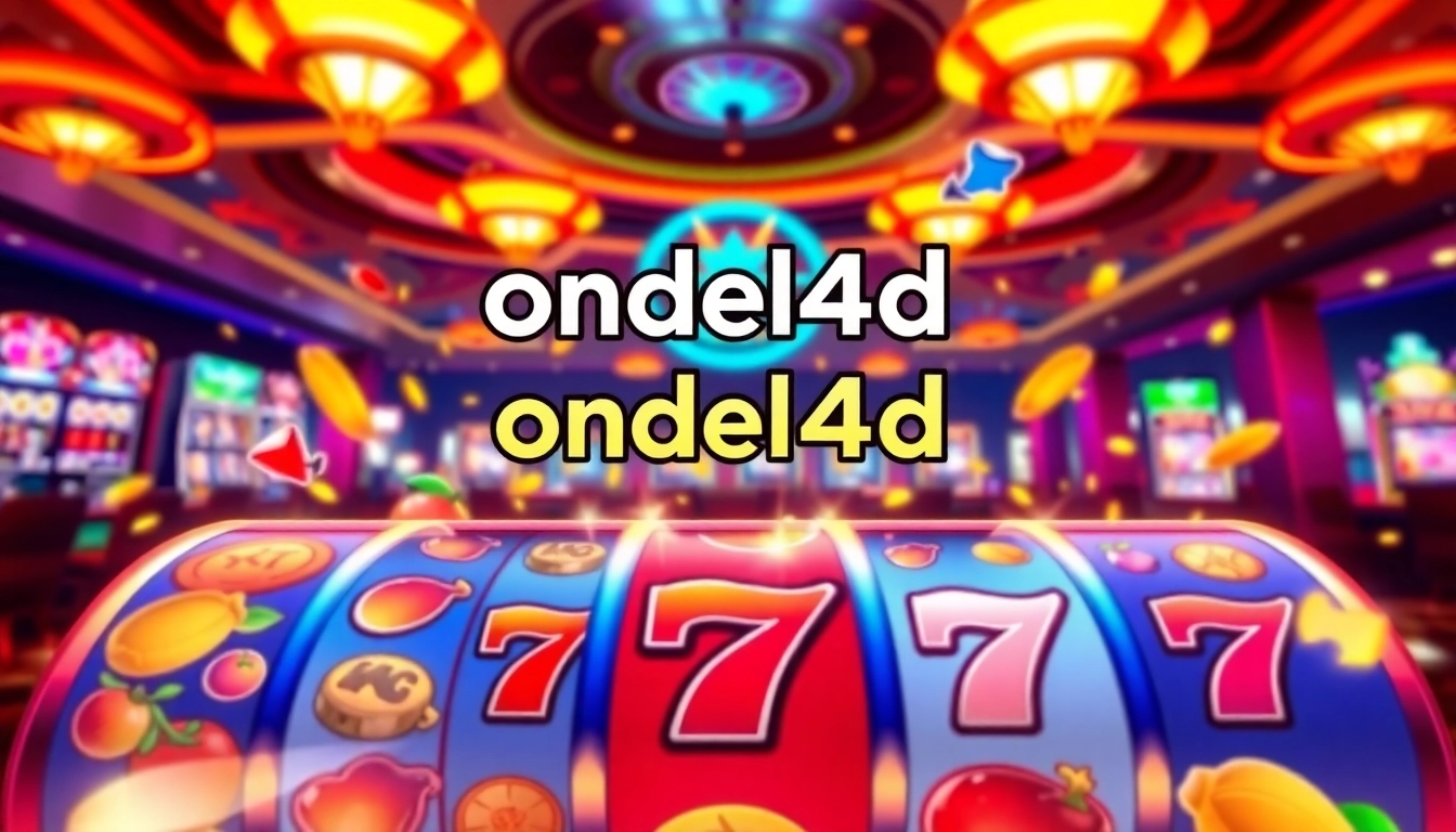 Menangkan permainan pada ondel4d slot dengan antarmuka yang berwarna-warni dan simbol menarik.