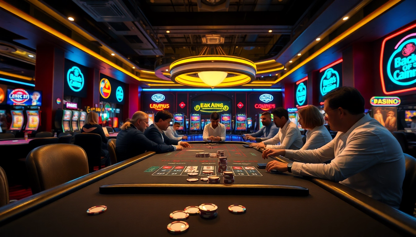 Erleben Sie den casino bonus ohne einzahlung neu am aufregenden Spieltisch mit Spielern und Chips.