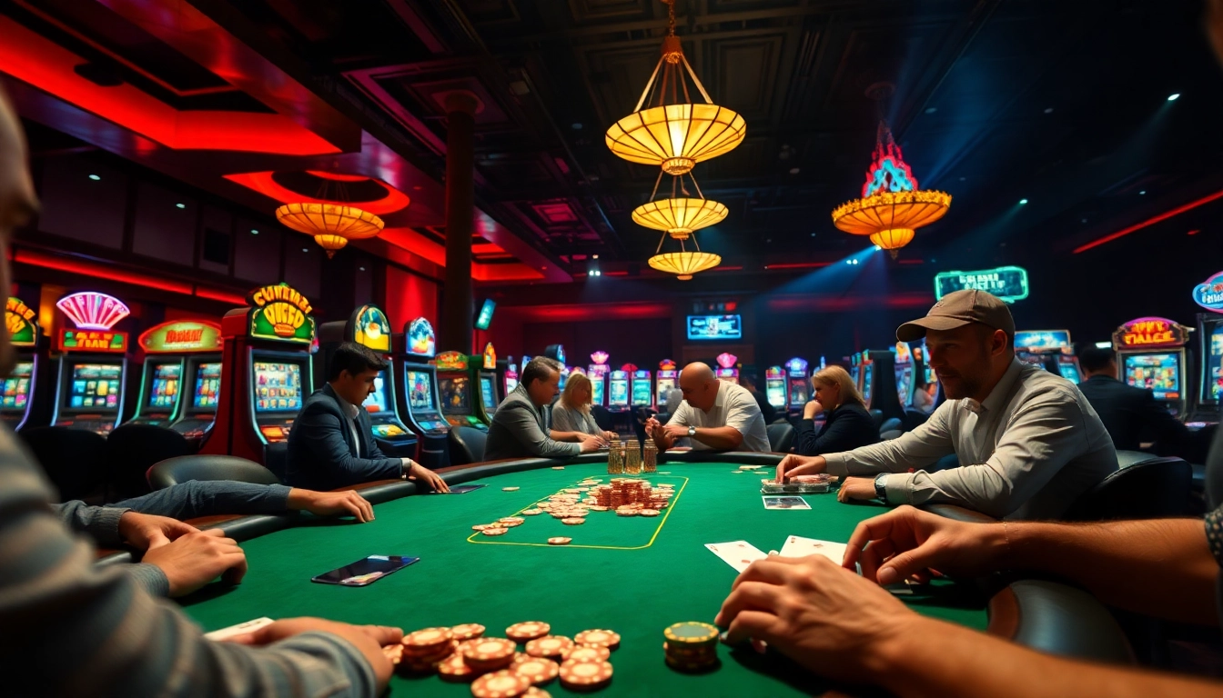 bbni4d dalam suasana kasino yang meriah, pemain poker terlibat dalam permainan yang mendebarkan.