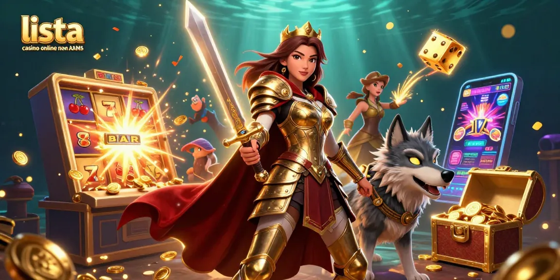 Interagisci con la lista casino online non AAMS, con personaggi 3D vivaci ed elementi da casino esplosivi.