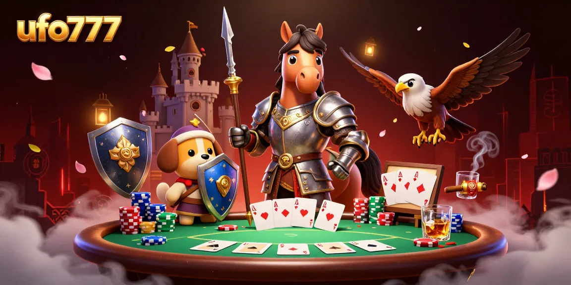 Engage with thrilling adventures on ufo777, where knights and players meet at the poker table.