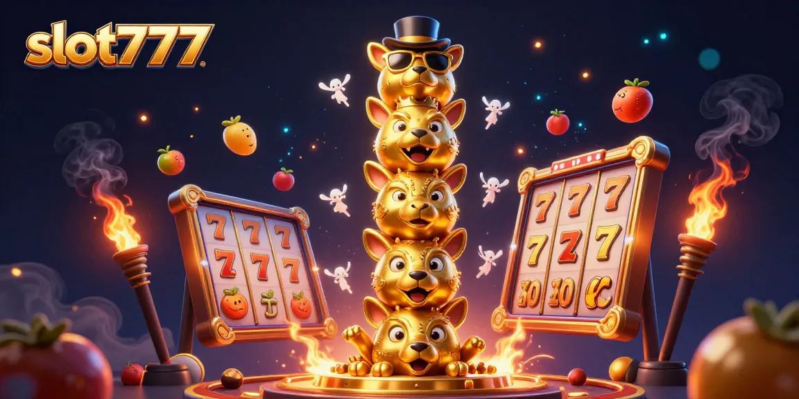 Spin the reels on slot777 with a vibrant 3D cartoon totem and dynamic game elements!