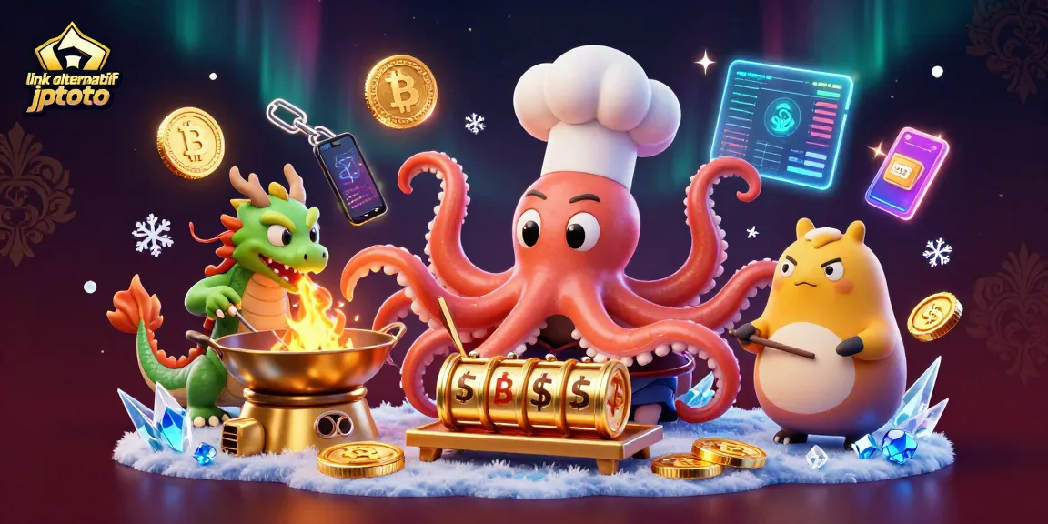 Menghasilkan momen menarik di dunia link alternatif jptoto, dengan koki octopus menyajikan hidangan slot emas