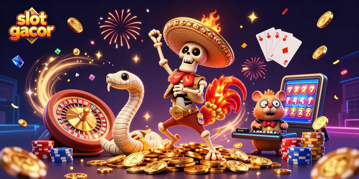 Mencoba slot gacor dengan karakter yang merayakan kemenangan di dunia kasino, penuh koin emas dan gemerlap permata.