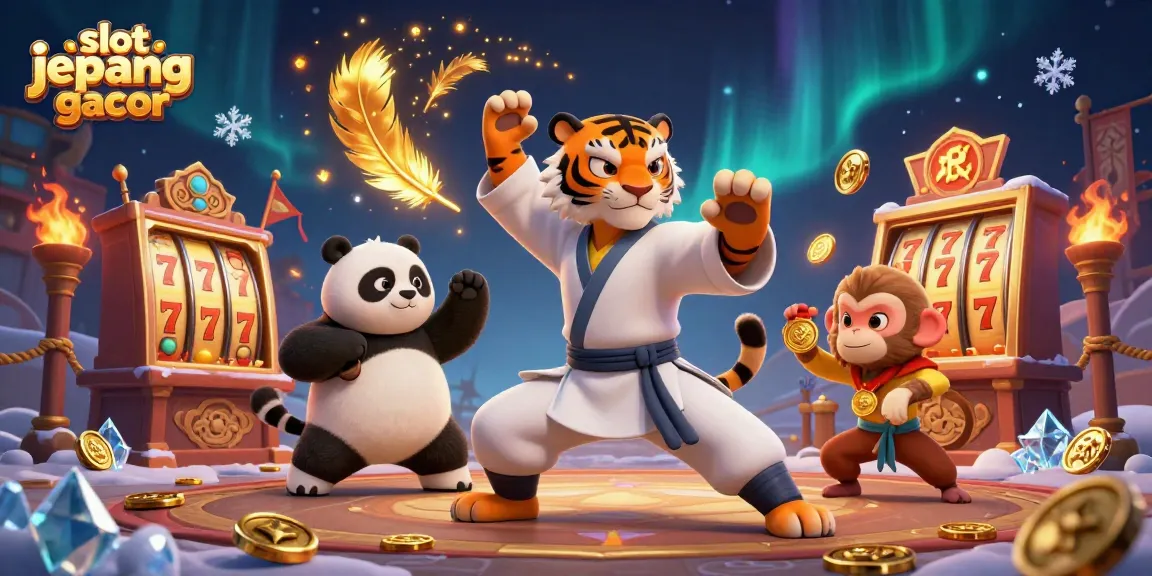 Experience thrilling gameplay with slot jepang gacor in this vibrant 3D digital illustration.