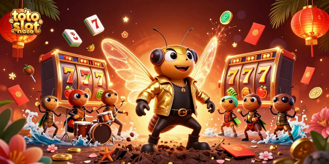 Win big with toto slot macau in this vibrant 3D illustration featuring exciting slot reels and thrilling game elements.